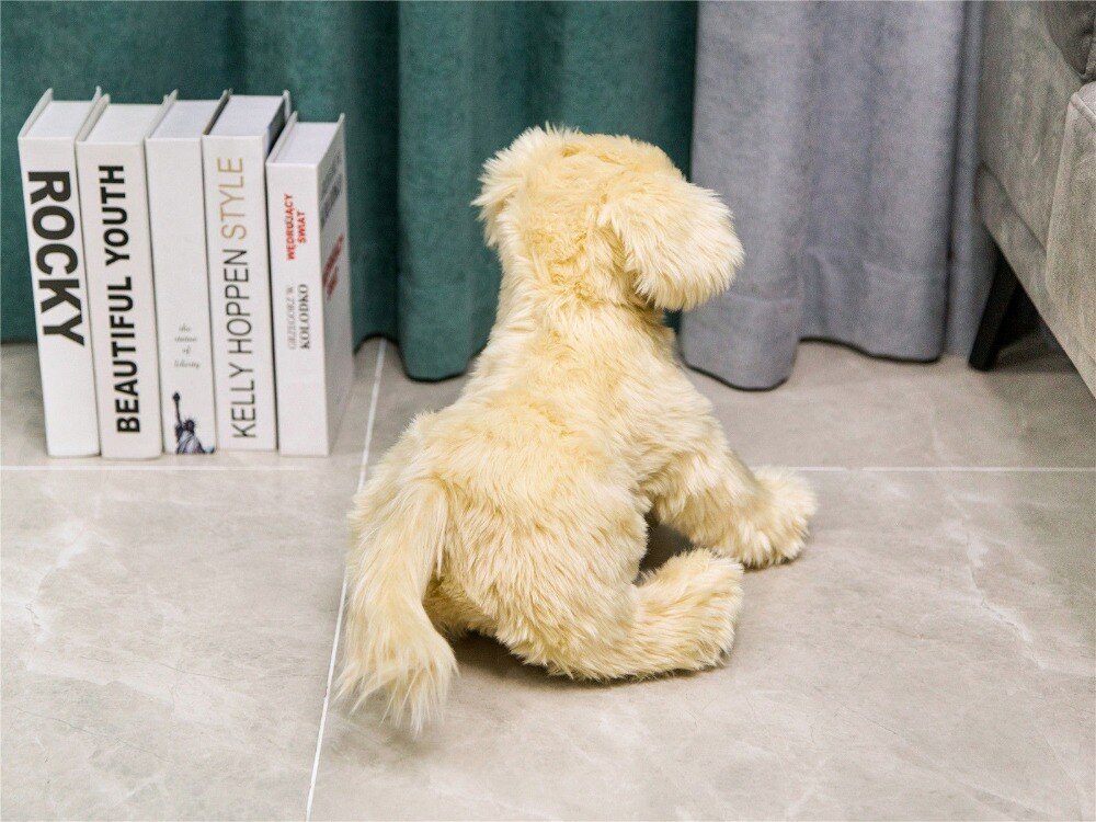 1pc 30-40cm kawaii Simulation Brown Dog Soft Stuffed&Plush Animal Cushion Soft Small fluffy dog Dolls for Kids partner Gift
