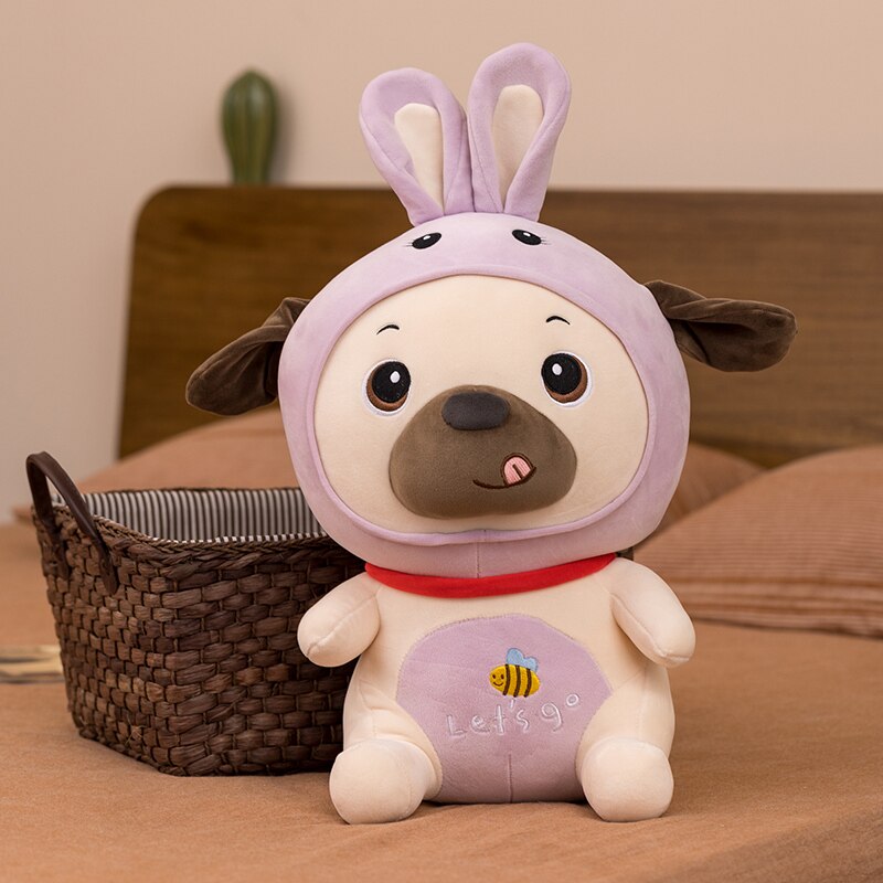 Kawaii Rabbit Plush Dog Plush Pillows Soft Stuffed Lifelike Animals Cushion Sofa Decor Cartoon Toys for Children Kids Gifts