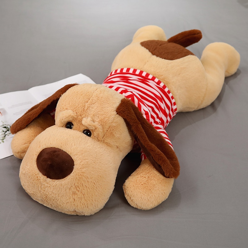 1PC 70/90/130 CM Giant Plush Toy Big Sleeping Dog Stuffed Dog Soft Animal Toy Soft Pillow Baby Girls Birthday Gift
