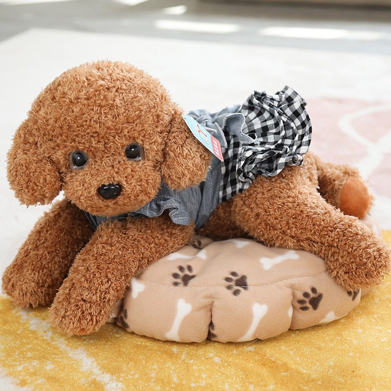 35/55cm Simulation Teddy Dog Dress Up Plush Toys Lovely Pillow Stuffed Soft Nice Animals Dolls For Kids Girls Birthday Gifts