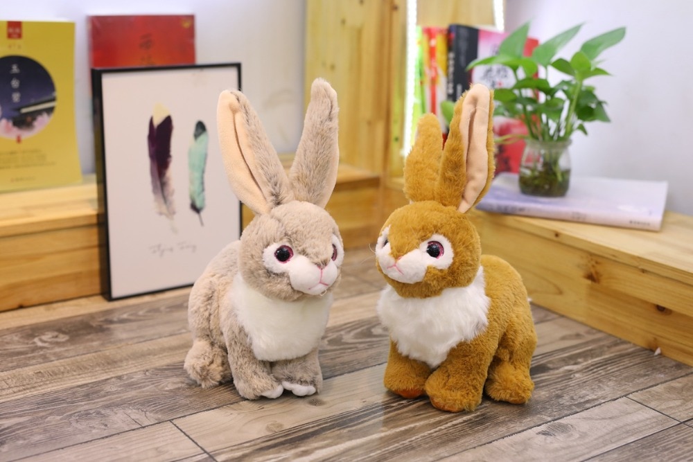 1pc 23/30/35cm Simulation Kawaii Rabbit Plush Toys Stuffed Cute Animal Toys For Kids Children Birthday& Christmas Gift Doll
