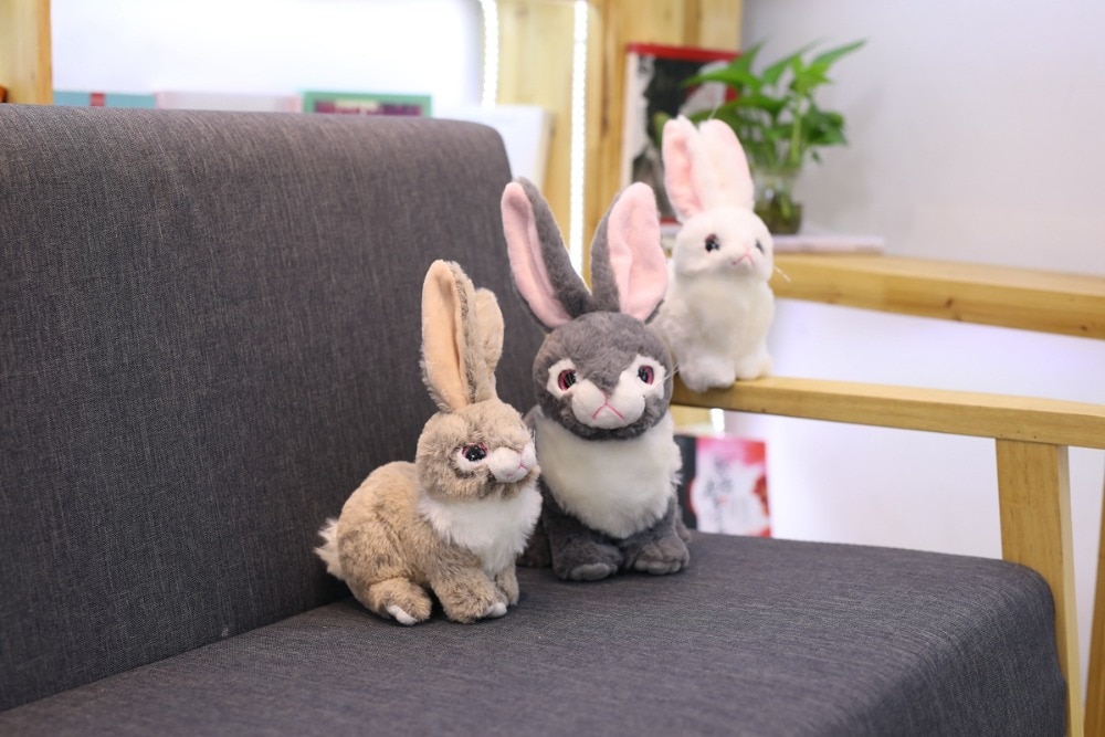 1pc 23/30/35cm Simulation Kawaii Rabbit Plush Toys Stuffed Cute Animal Toys For Kids Children Birthday& Christmas Gift Doll