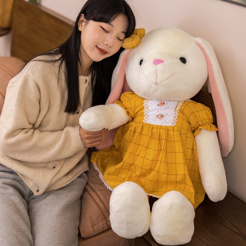 New 35/50cm Kawaii Rabbit Plush Toys Lovely Cartoon Animal Pillow Stuffed Dolls for Children Kids Birthday Gifts for Lovers