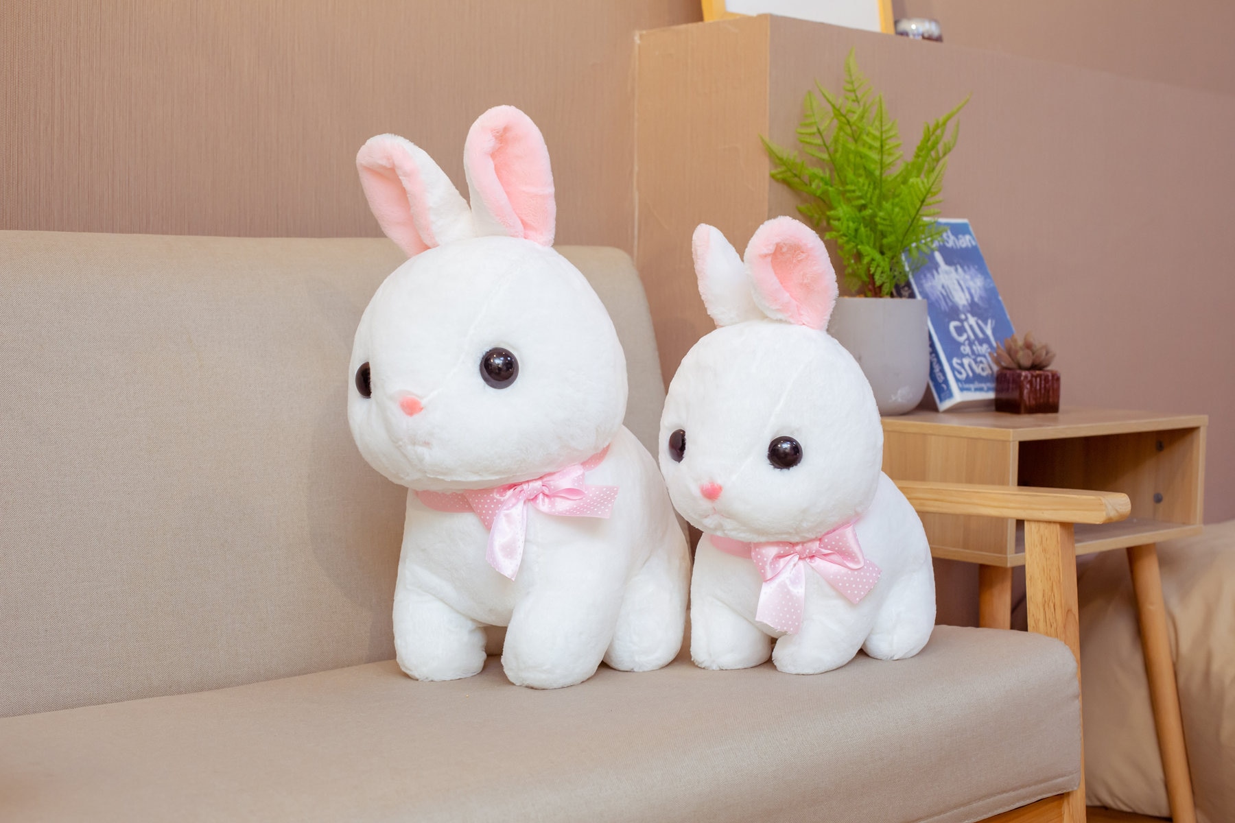 30/45cm Lovely Simulation Rabbit Plush Toys Stuffed Kawaii Anime Doll for Kids Baby Soft Animal Toy Cute Birthday Gift for Lover
