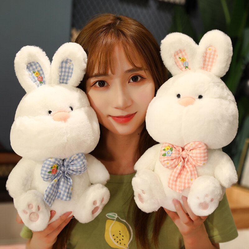 35/50/60CM New Kawaii Fat Rabbit Plush Toys Stuffed Animal Rabbit Dolls Kids Toys Baby Appease Pillow Girl Birthday Gifts