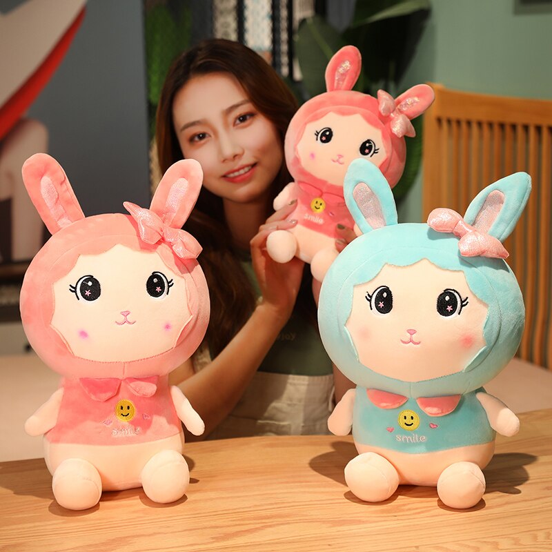 1pc 25/35/50cm Beautiful Rabbit Plush Toys Cartoon Stuffed Girls Funny Doll Lovely Birthday Xmas Gift for Children Girlsfriend