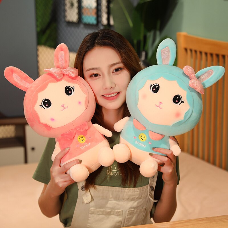1pc 25/35/50cm Beautiful Rabbit Plush Toys Cartoon Stuffed Girls Funny Doll Lovely Birthday Xmas Gift for Children Girlsfriend
