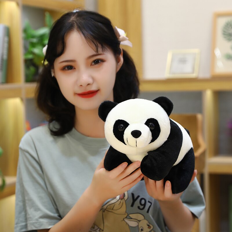 24-28cm Baby Decorative Panda for Sofa Chair Plush Toys Stuffed Doll Kids Room Decor Throw Pillows Car Back Cushions