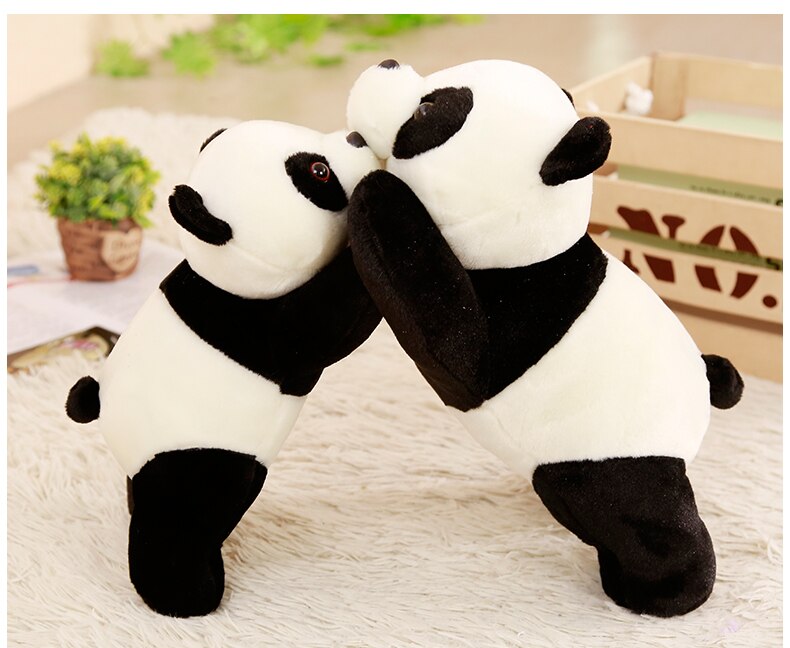 Babiqu 1pc 35/50cm Kawaii Lying Panda Plush Toys Stuffed Animals Doll for Kids Children Birthday Gift Cute Nap & Sofa Pillow