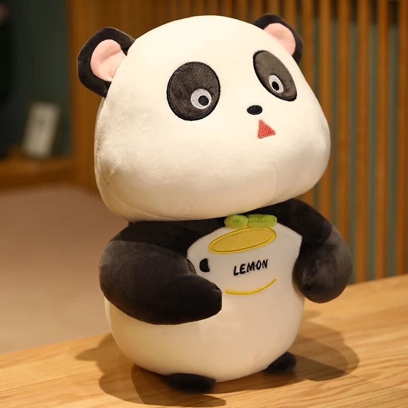 25cm Cute White&Black Plush Toys Stuffed Soft Couples panda Plush Doll Pillow Creative Cartoon Birthday Gift for Kids Baby