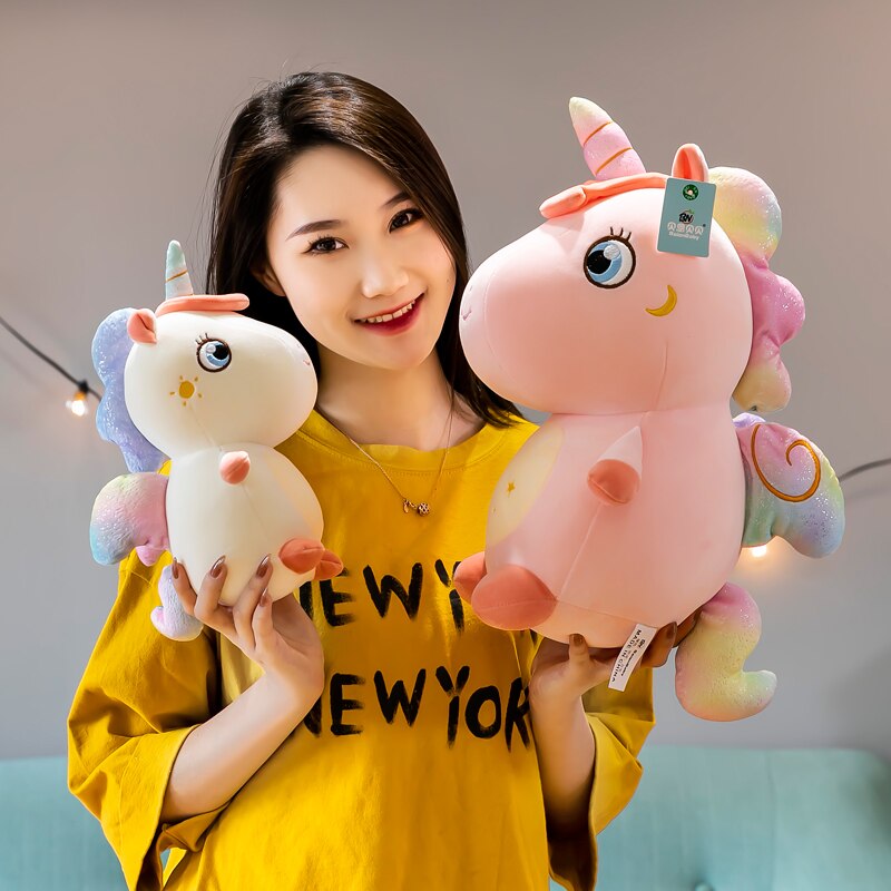 25/30/40/50/60cm Kawaii Embracable Unicorn with Wings Plush Toys Stuffed Soft Animal Unicorn Dolls for Baby Girls Birthday Gifts