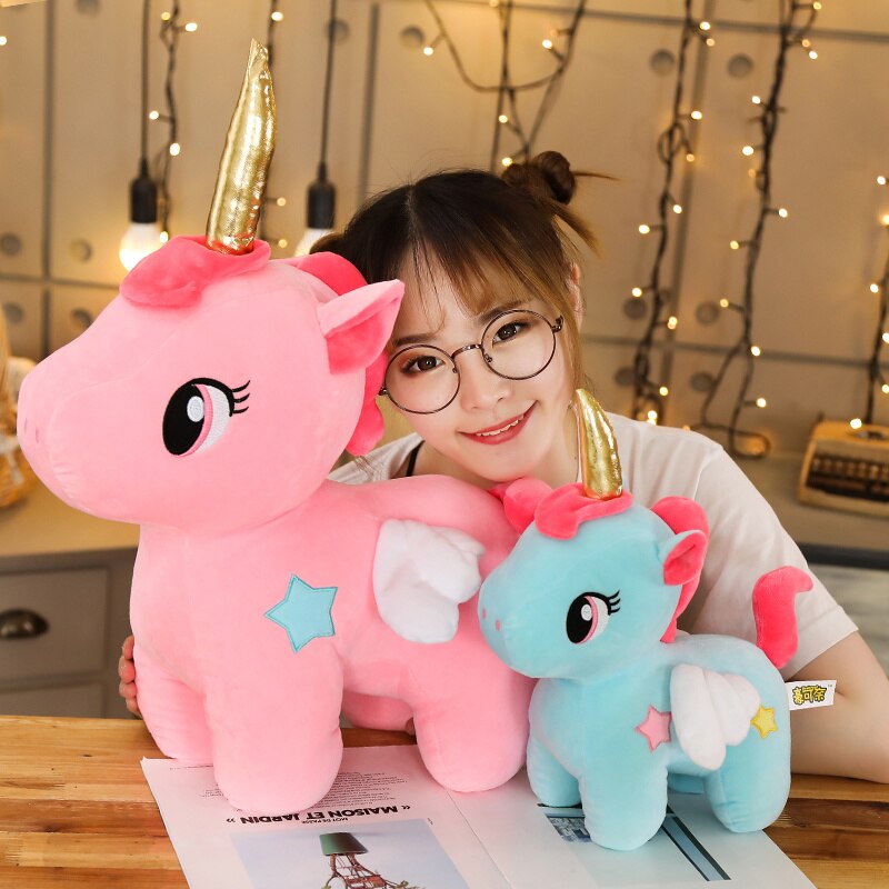 10/20cm Soft Unicorn Plush Toy Baby Kids Appease Sleeping Pillow Doll Animal Stuffed Plush Toy Birthday Gifts for Girls Children