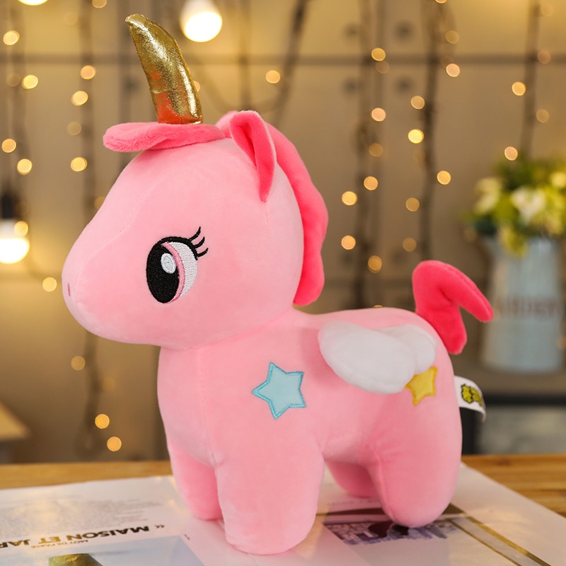 Talking Unicorn Toy Plush Soft Stuffed Cute Animal Repeat Talking Polyester 20cm 