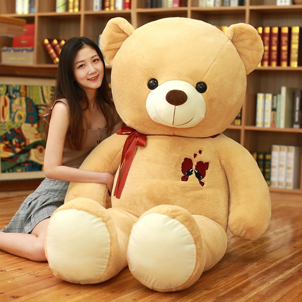 60-100CM Large Teddy Bear Plush Toy Lovely Giant Bear Huge Stuffed Soft Animal Dolls Kids Toy Birthday Gift For Girlfriend Lover