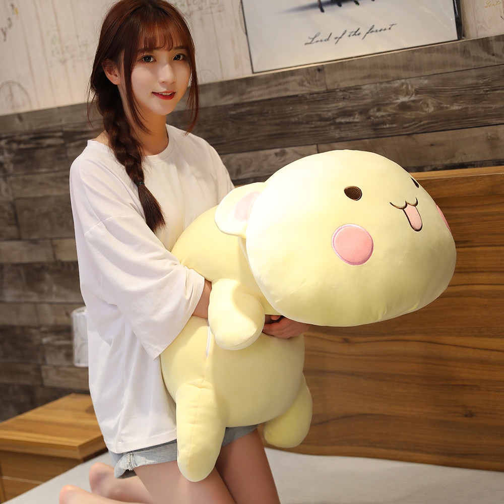 40-80CM Cute Lying Teddy Bear Plush Toy Stuffed Soft Animal Bear Pillow Christmas Gift for Kids Girls Kawaii Valentine Present