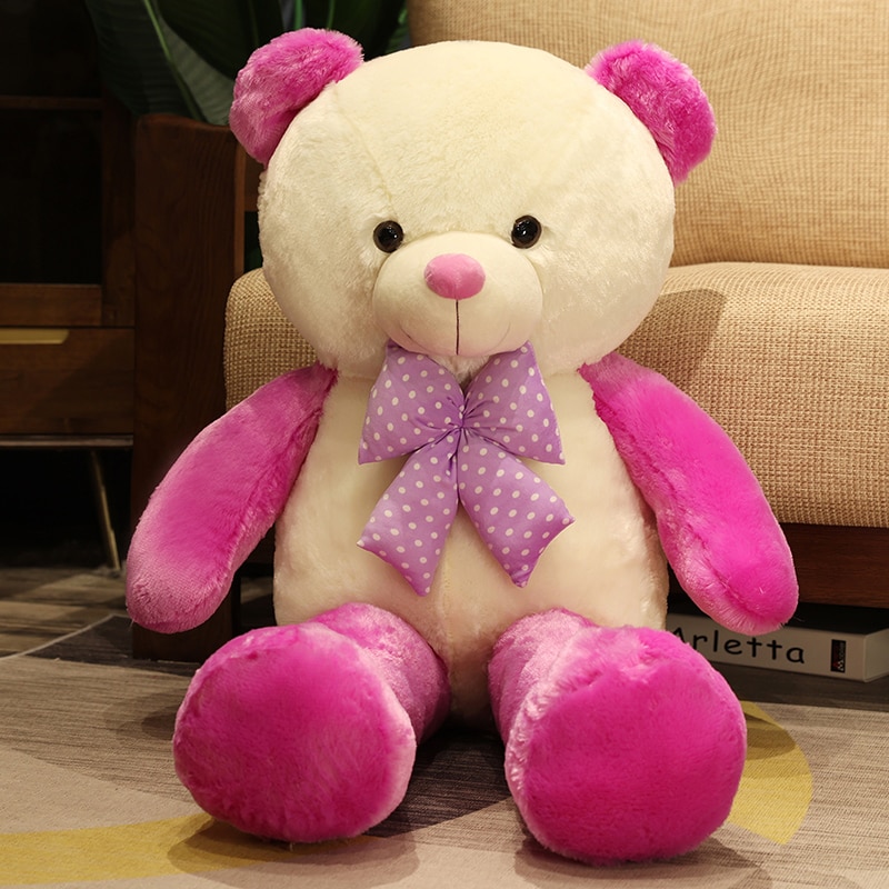 1pc 60cm New Style Lovely Stuffed Teddy Bear Plush Toy Big Embrace Bear Kids Doll Christmas Gift Birthday Present