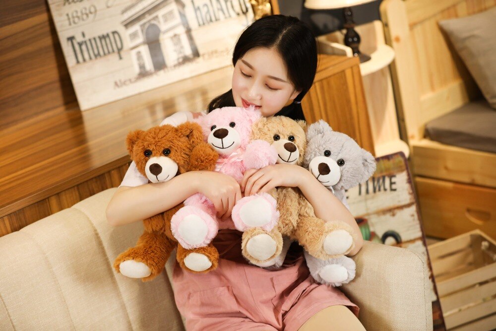 7pcs/lot Plushies Hot Teddy Bear Plush Doll Soft Stuffed Animal Teddy Bear Plush Toys Kids Girls Valentine Lover Birthday Gift