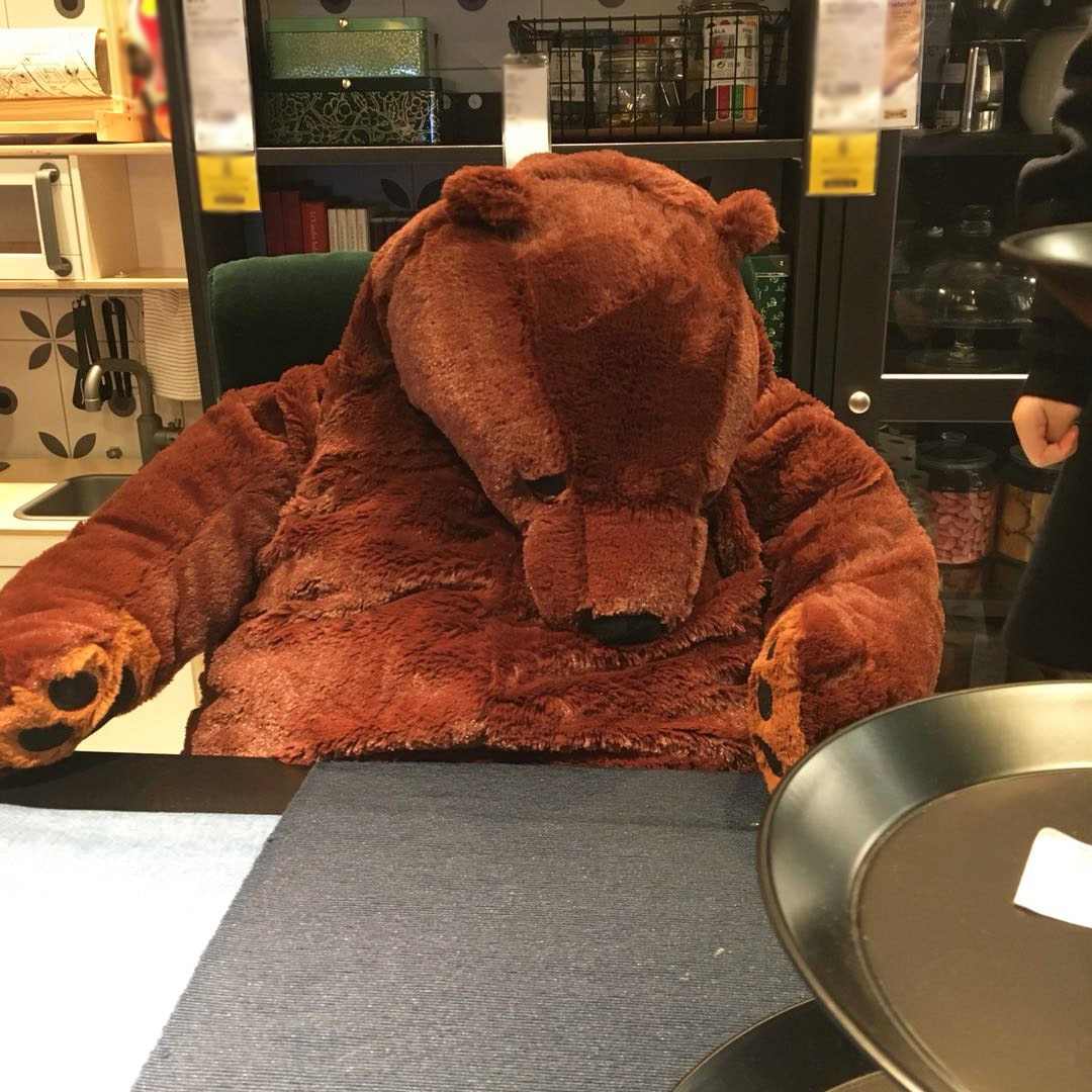 100cm Giant Simulation Bear Toy Brown Teddy Bear Stuffed Animal Toy 