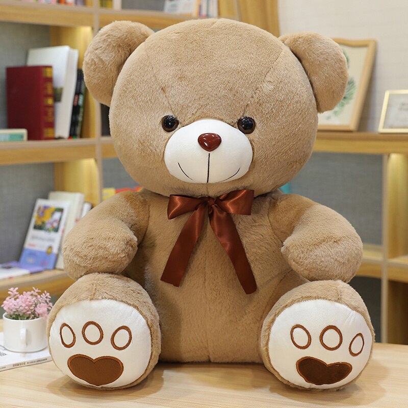 High Quality 35/50/60CM 5 Colors Lovely Bow-Knot Teddy Bear Doll Stuffed Animal Bear Plush Toys Lovers Girls Birthday Baby Gift