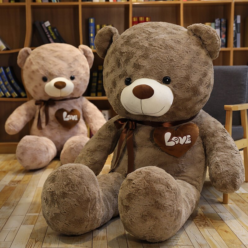 60/80/100cm New Lovely High Quality Rose Teddy Bear with Scarf Stuffed Animals Bear Plush Toys Hug Doll Kids Girl Birthday Gift