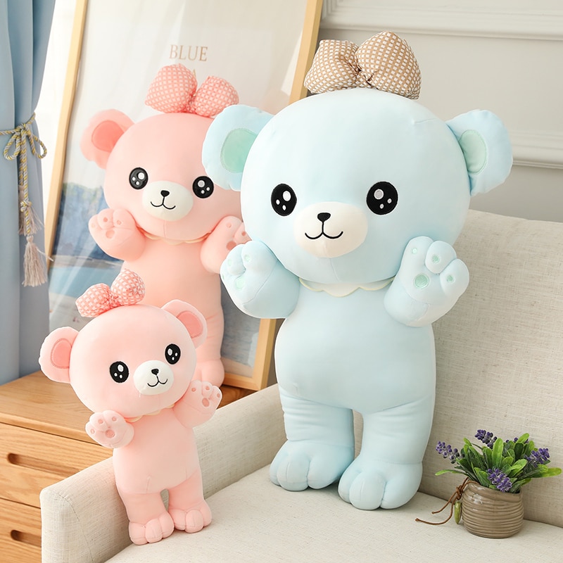 35/50/62cm Lovely Huggable Teddy Bear Plush Toys for Children Baby Soft Stuffed Accompany Doll Valentine Birthday Gift for Girls