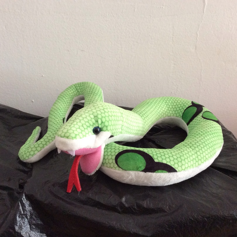 Free Shipping 100cm Simulation Python Realistic modeling Snake Stuffed animal plush soft toys for Creative gift