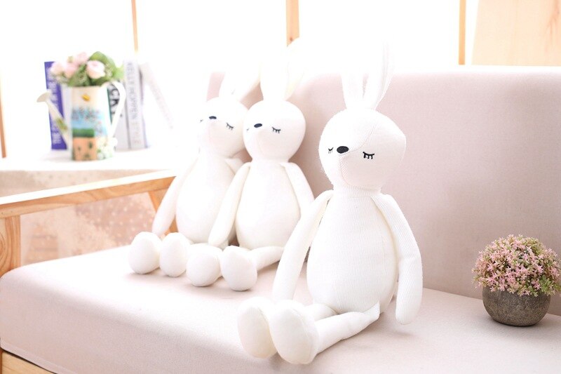 Cartoon Cute Long-Legged Rabbit Elephant Plush Doll 50CM Birthday Present Placate Doll To Give Children Room Decoration Gift