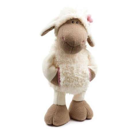 Jolly Sheep With Beautiful Flower Soft Plush Toy