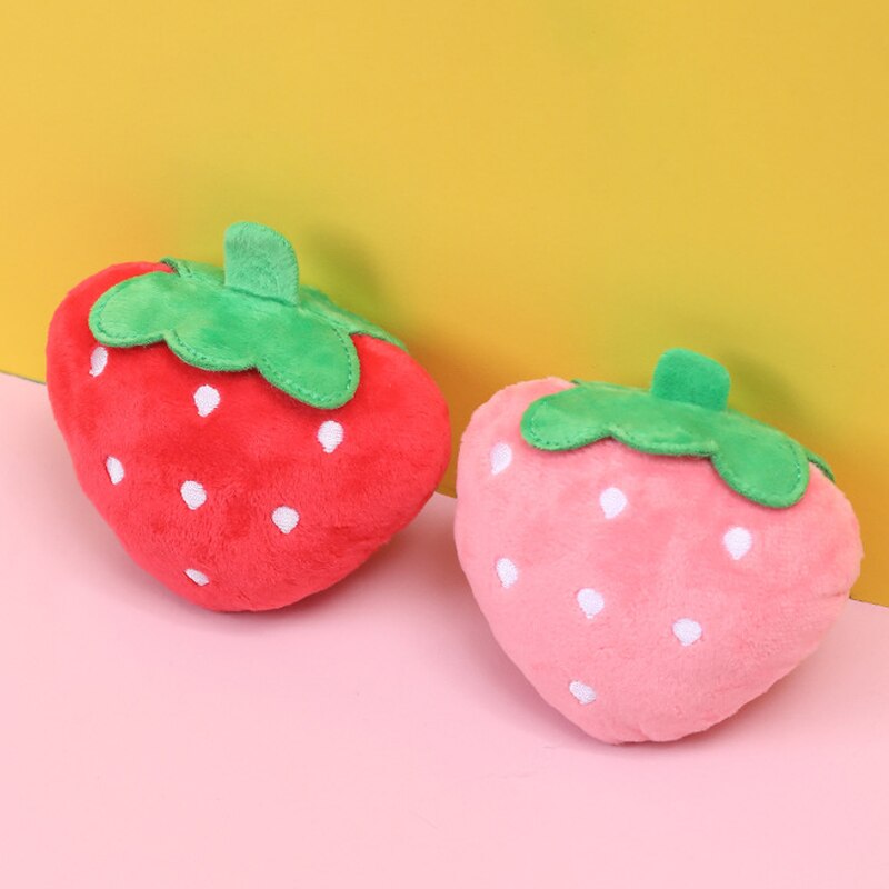 Strawberry Plush Toy For Pets