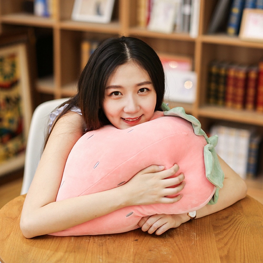 Soft Strawberry Pineapple Stuffed Pillow Sofa Cushion Fruits Plush Baby Toys For Children Birthday Gift for Kids Girls Friends