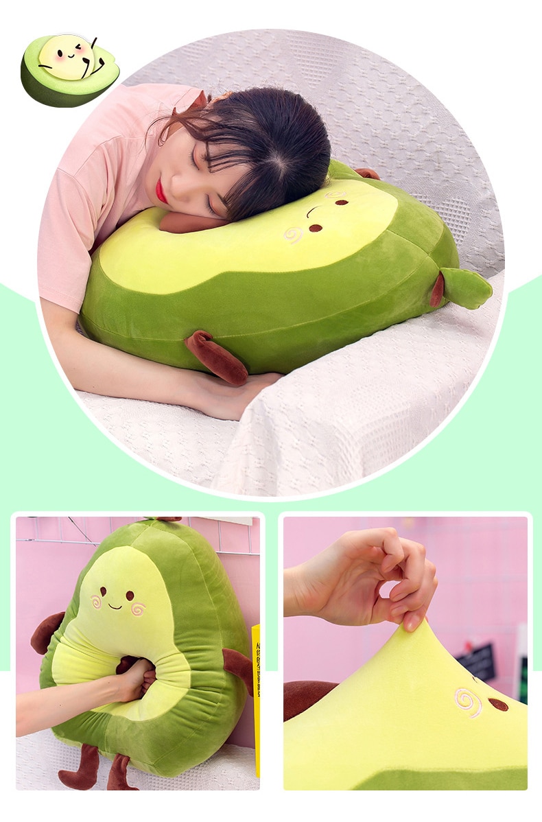 Lovely New Avocado Plush Toys Large Size Avocado Doll Plush Plant Cushions Cartoon Fruit Pillow for Kids Home Decor Ornaments