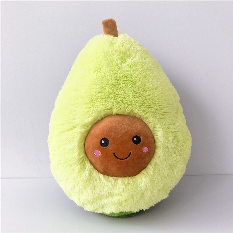 20-30CM Cartoon Cute Fruit Avocado Stuffed Plush Doll Toy Avocado Cushion Pillow Kids Gift