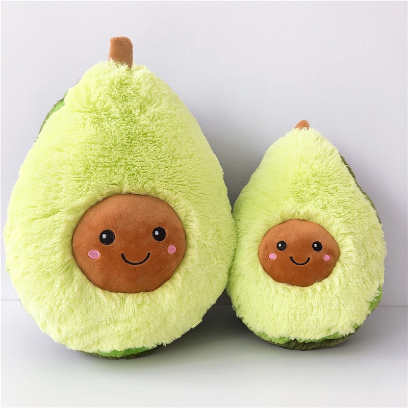 20-30CM Cartoon Cute Fruit Avocado Stuffed Plush Doll Toy Avocado Cushion Pillow Kids Gift