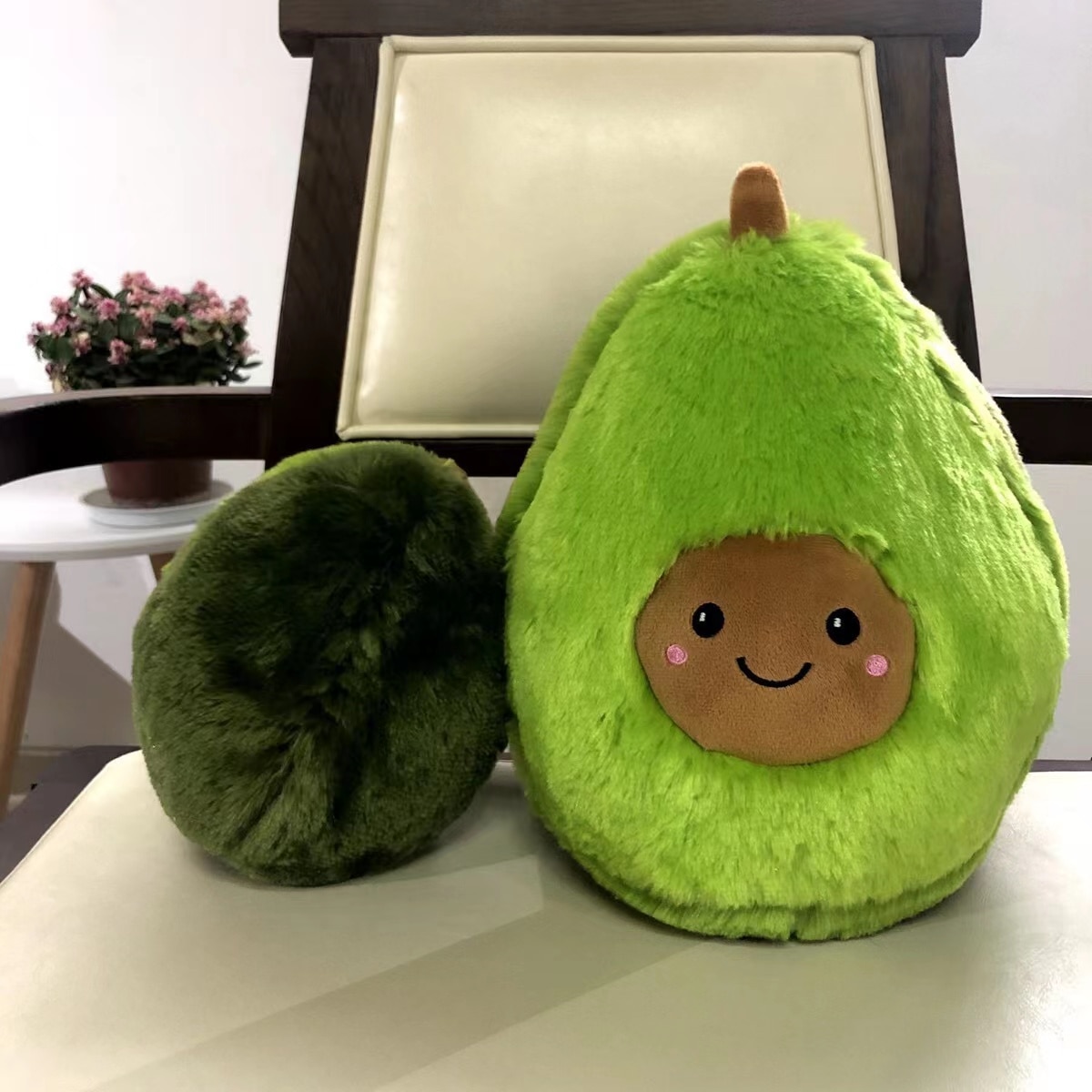 20/40/60CM smile cartoon avocado stuffed plush toy fruit plant pillow doll children gift home decoration ornaments