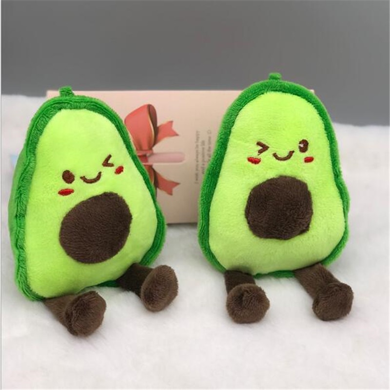 2PCS Cute Avocado Stuffed Plush Toy Filled Doll Small Fruit Cushion Pillow Soft Plush Doll Toy Child Baby Girl Birthday Gift