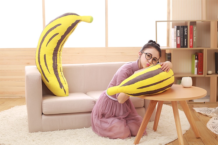 20-130CM Soft Giant Creative Banana Plush Doll Pillow Sofa Cushion Stuffed Fruit Plush Toys Funny Birthday Gift for Kids Baby