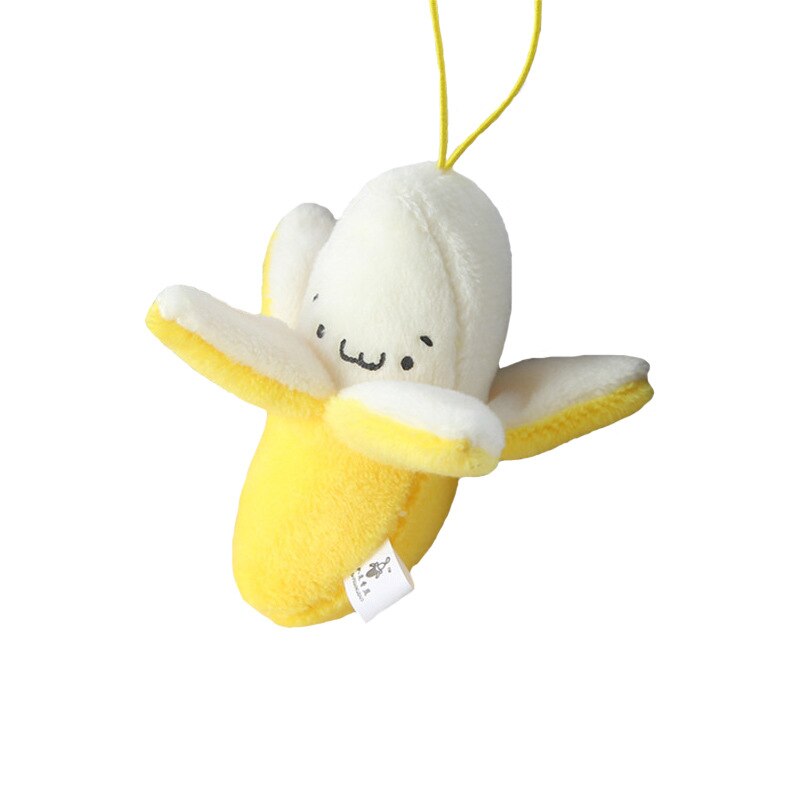 Banana Soft Plush Keychain