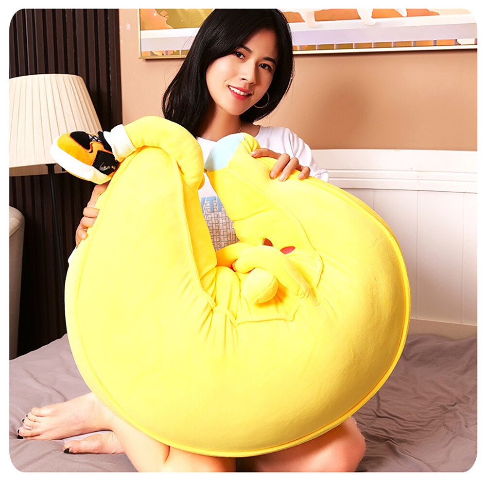 Kawaii Big Banana Doll Plush Pillow Toys Creative Soft Stuffed Cartoon Fruit Banana Doll Bedroom Sleeping Pillow Cushion игрушк