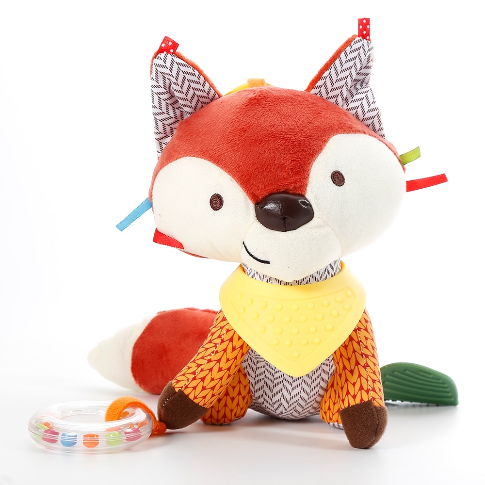 Fox Rattles Soft Plush Toy