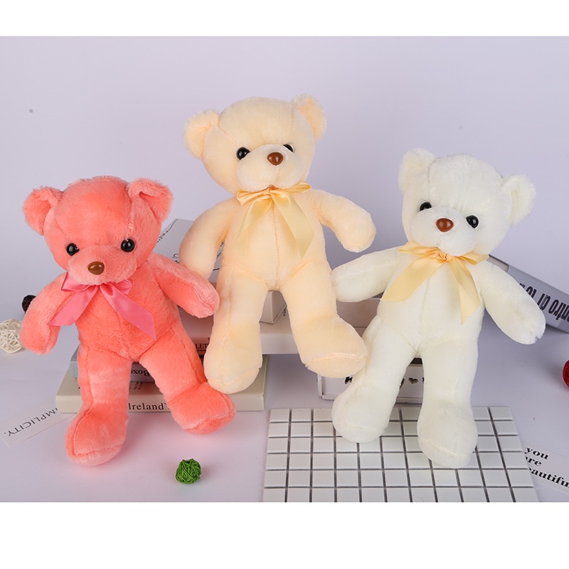 45CM Plush toys 6 Colors Bow Tie Teddy Bear Kawaii Plush Toys Girls Kids Birthday Christmas gifts Gifts Creative Dolls