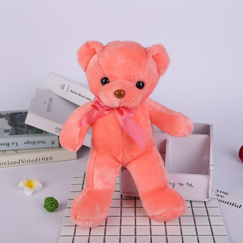 45CM Plush toys 6 Colors Bow Tie Teddy Bear Kawaii Plush Toys Girls Kids Birthday Christmas gifts Gifts Creative Dolls