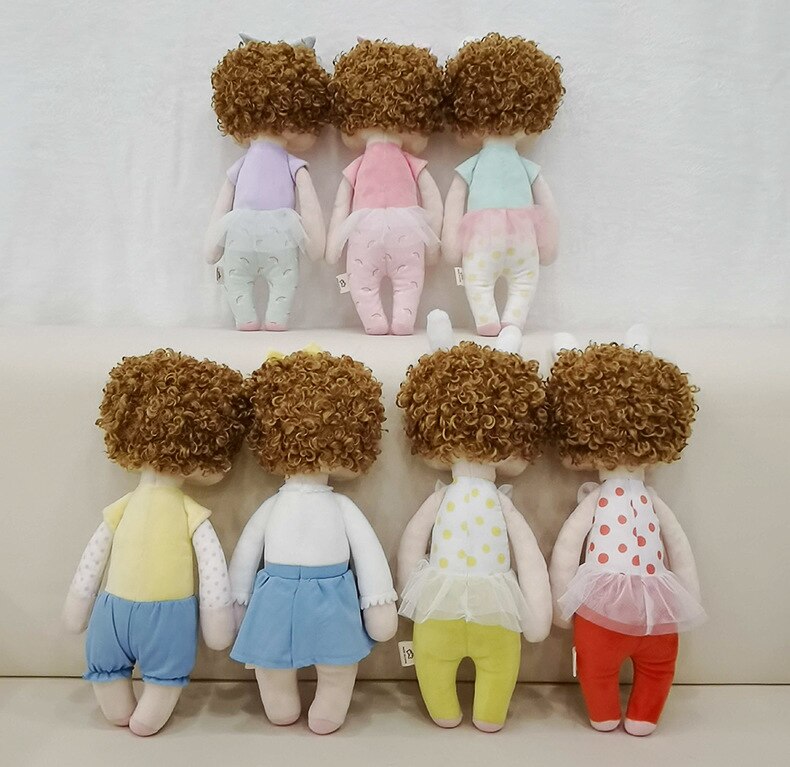 34CM Doll Stuffed Toys Girls Baby Curly Hair Beautiful Angela Cute Rabbit Soft Plush Animals For Kids Infants