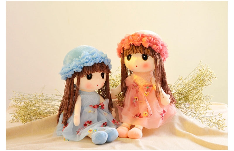 45-65cm Rag Doll Stuffed Dolls Plush Plush Wedding Rag Doll Cute Toys Sweet Model Girls Kids Birthday Christmas Gift Plush Toy
