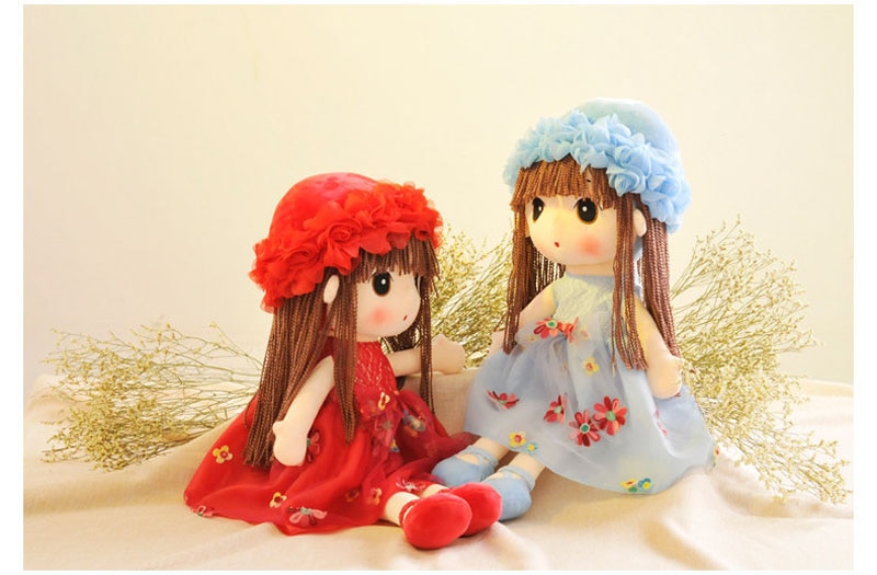 45-65cm Rag Doll Stuffed Dolls Plush Plush Wedding Rag Doll Cute Toys Sweet Model Girls Kids Birthday Christmas Gift Plush Toy