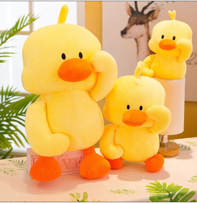 30-50cm Dancing Expressions Little Yellow Duck Plush Toys Figurine Home Decoration Kids Doll Birthday Valentine's Day Gifts