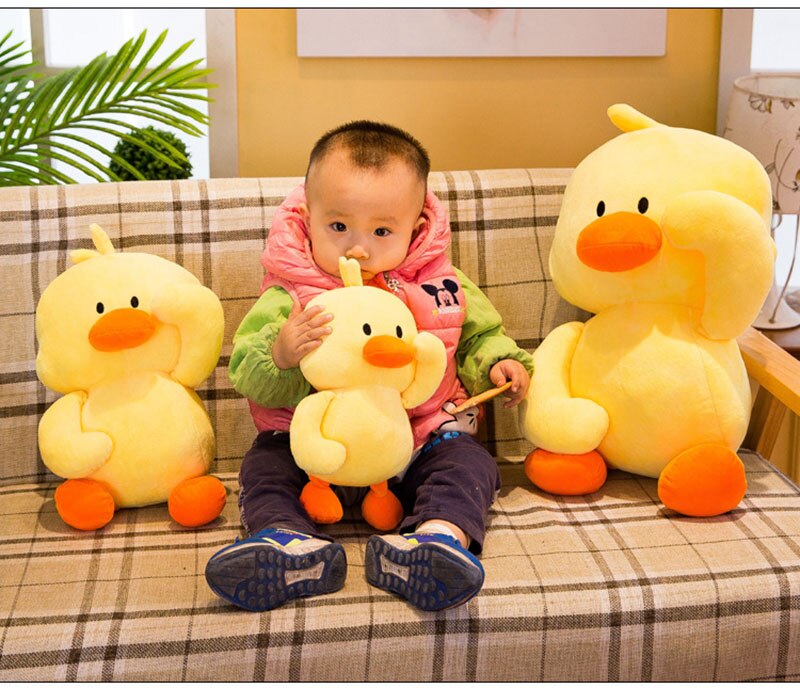 30-50cm Dancing Expressions Little Yellow Duck Plush Toys Figurine Home Decoration Kids Doll Birthday Valentine's Day Gifts
