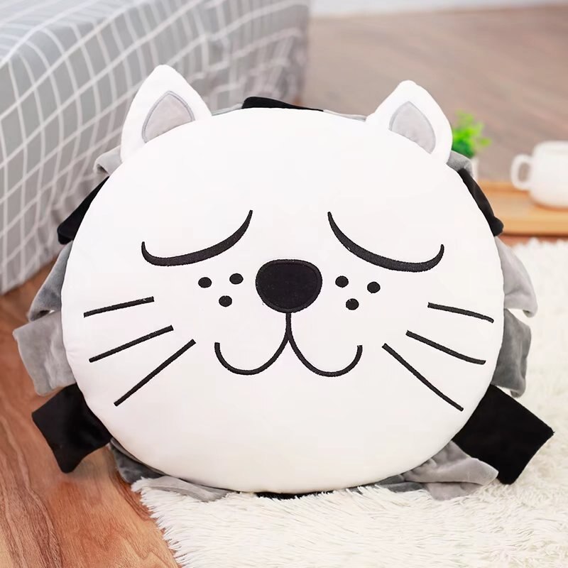 40/60CM Pillow cat lion child comfort plush toy doll living room bedroom children room decoration for baby gifts