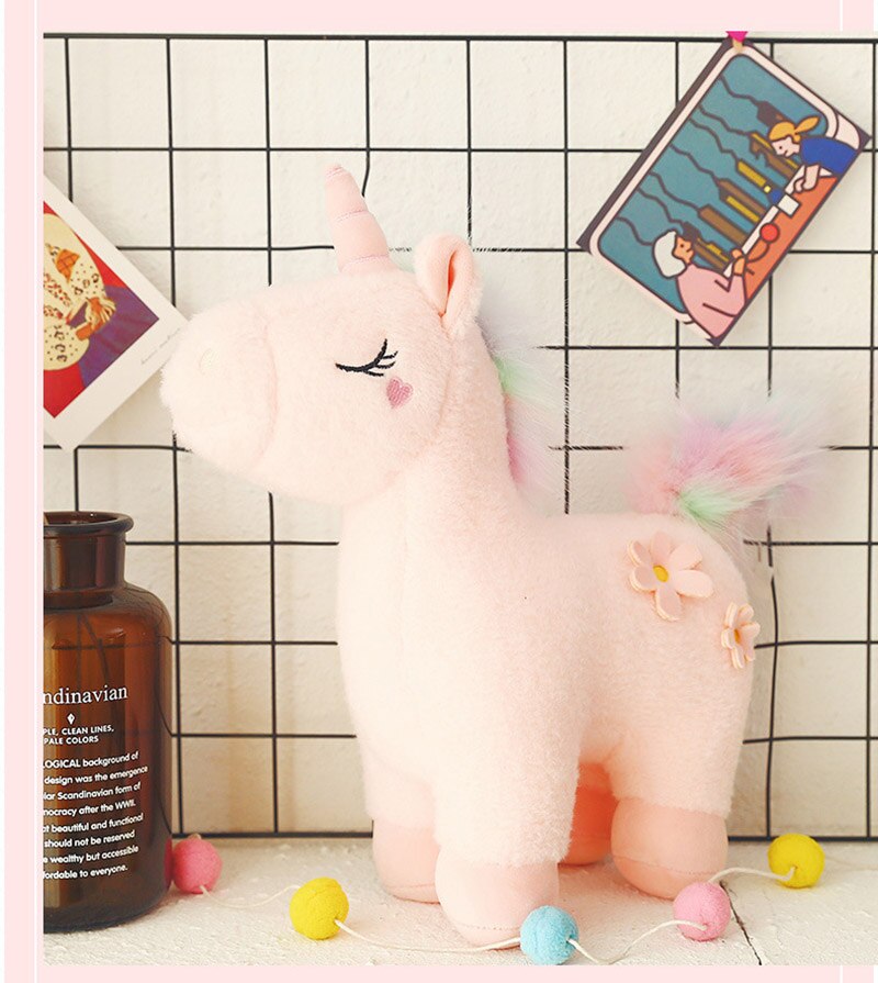 30/40/50cm Creative dream rainbow unicorn doll plush toy cute girl heart animal doll baby toy for baby girlfriend birthday gifts
