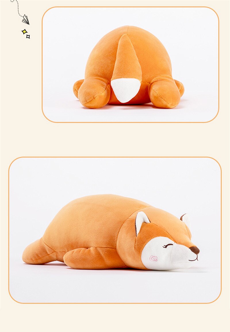 Soft Stuffed Creative Kneeling Fox Animals Plush Toys Pillow Kawaii Baby Appease Sleeping Doll Girl Brinquedo Toys For Children
