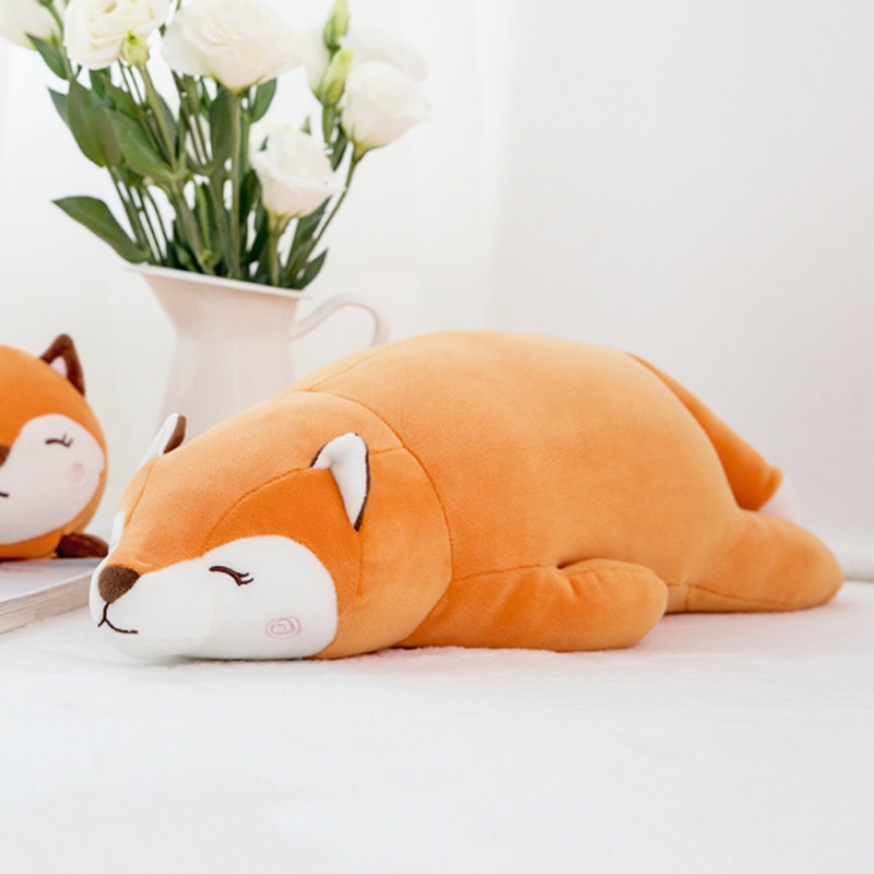 sleeping fox plush